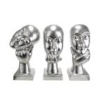 Βρες το Διακοσμητικό ArteLibre Σκεπτόμενο Πρόσωπο Ασημί Κεραμικό 8.5x15.5x30cm Σε 3 Σχέδια σε μοναδική τιμή στο clickforshop.gr