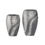 Βρες το Βάζο ArteLibre Ασημί/Γκρι Κεραμικό 8x13x19.5cm σε μοναδική τιμή στο clickforshop.gr