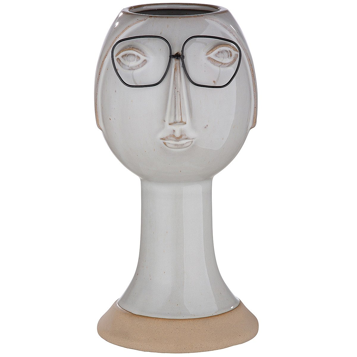 Κασπώ ArteLibre Πρόσωπο Με Γυαλιά Γκρι Πορσελάνη 12x11.5x23.5cm Βρες το Κασπώ ArteLibre Πρόσωπο Με Γυαλιά Γκρι Πορσελάνη 12x11.5x23.5cm σε μοναδική τιμή στο clickforshop.gr