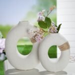Βάζο ArteLibre Λευκό Κεραμικό 8x20x25cm - Image 2
