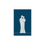 Βάζο ArteLibre Ερωτευμένο Ζευγάρι Λευκό Κεραμικό 6x9x27cm - Image 2