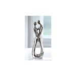 Διακοσμητικό ArteLibre Ζευγάρι Αγκαλάζιεται Ασημί Κεραμικό 30cm - Image 2