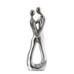 Βρες το Διακοσμητικό ArteLibre Ζευγάρι Αγκαλάζιεται Ασημί Κεραμικό 30cm σε μοναδική τιμή στο clickforshop.gr