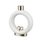 Βρες το Βάζο ArteLibre Love Λευκό/Χρυσό Κεραμικό 6x17x20cm σε μοναδική τιμή στο clickforshop.gr