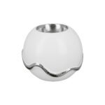 Βρες το Θήκη Ρεσώ ArteLibre Λευκό/Ασημί Κεραμικό 10x10x8.5cm σε μοναδική τιμή στο clickforshop.gr