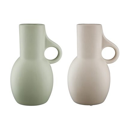 Βρες το Βάζο ArteLibre Με Χερούλι Κεραμικό 8x14x21cm Σε 2 Χρώματα σε μοναδική τιμή στο clickforshop.gr