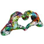 Διακοσμητικό ArteLibre Χέρια Σχηματίζουν Καρδιά Πολύχρωμο Polyresin 8x29x12cm - Image 2