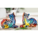 Διακοσμητικό ArteLibre Γάτα Πολύχρωμο Polyresin 8x16x13cm Σε 2 Σχέδια - Image 2
