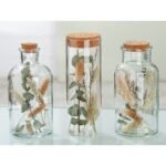 Διακοσμητικό ArteLibre Αποξηραμένο Λουλούδια Σε Δοχείο Διάφανο Γυαλί 8x17cm - Image 2