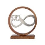 Βρες το Διακοσμητικό ArteLibre Το Άπειρο Σε Κύκλο Ασημί/Φυσικό Αλουμίνιο/Ξύλο 5x24x26cm σε μοναδική τιμή στο clickforshop.gr