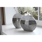 Βάζο ArteLibre Λευκό/Ασημί Κεραμικό 10x20.5x25cm - Image 2