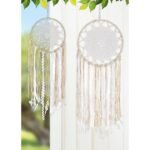 Διακοσμητικό Κρεμαστό ArteLibre Μάτι Λευκό/Μπεζ Ύφασμα 3x20x70cm - Image 2