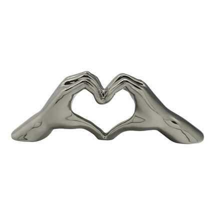 Βρες το Διακοσμητικό ArteLibre Χέρια Σχηματίζουν Καρδιά Ασημί Κεραμικό 10x45x15cm σε μοναδική τιμή στο clickforshop.gr
