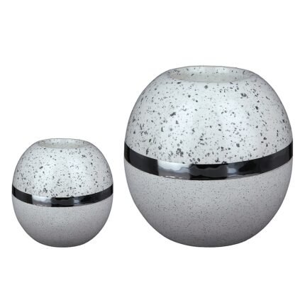 Βρες το Θήκη Ρεσώ ArteLibre Λευκό/Ασημί Κεραμικό 10.5x10.5x10cm σε μοναδική τιμή στο clickforshop.gr