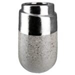 Βρες το Βάζο ArteLibre Ασημί/Γκρι Κεραμικό 12x12x19.5cm σε μοναδική τιμή στο clickforshop.gr