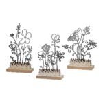 Διακοσμητικό ArteLibre Φυτά Μαύρο/Φυσικό MDF 3x11.8x13.5cm Σε 3 Σχέδια - Image 2