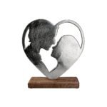 Βρες το Διακοσμητικό ArteLibre Ερωτευμένοι Σε Βάση Ασημί/Φυσικό Αλουμίνιο/Ξύλο 5x24x26.5cm σε μοναδική τιμή στο clickforshop.gr