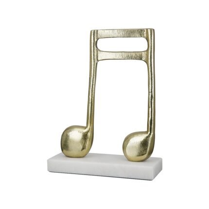 Βρες το Διακοσμητικό ArteLibre Μουσική Νότα Σε Βάση Χρυσό/Λευκό Αλουμίνιο/Μάρμαρο 7.5x20x27cm σε μοναδική τιμή στο clickforshop.gr
