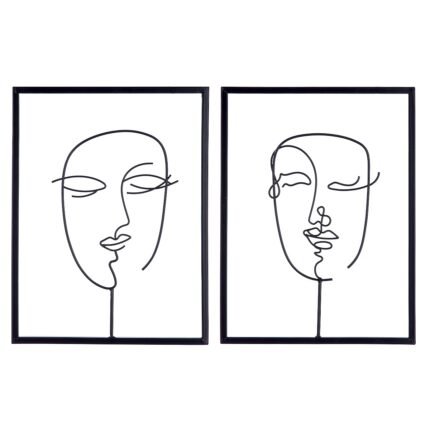 Βρες το Διακοσμητικό ArteLibre Κορνίζα Πρόσωπο Μαύρο Μέταλλο 1.5x30x40cm Σε 2 Σχέδια σε μοναδική τιμή στο clickforshop.gr