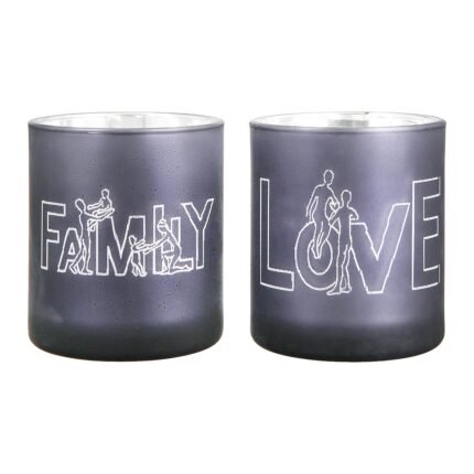 Βρες το Θήκη Ρεσώ ArteLibre 'Family' Γκρι Γυαλί 8cm Σε 2 Σχέδια σε μοναδική τιμή στο clickforshop.gr