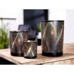 Θήκη Ρεσώ ArteLibre Γραμμές Μαύρο Γυαλί 18cm - Image 2