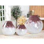 Βάζο ArteLibre Μοβ/Λευκό Γυαλί 13x13x13cm - Image 2