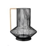 Βρες το Κηροπήγιο Με Χερούλι Μαύρο/Φυσικό Μέταλλο 23.5cm σε μοναδική τιμή στο clickforshop.gr