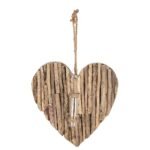 Βρες το Διακοσμητικό Κρεμαστό ArteLibre Καρδιά Με Δοκιμαστικό Σωλήνα Φυσικό Ξύλο 5x30x30cm σε μοναδική τιμή στο clickforshop.gr