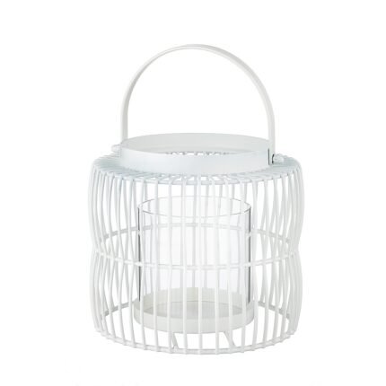 Βρες το Φανάρι ArteLibre Κλουβί Λευκό Μέταλλο 23cm σε μοναδική τιμή στο clickforshop.gr