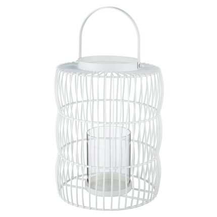 Βρες το Φανάρι ArteLibre Κλουβί Λευκό Μέταλλο 35cm σε μοναδική τιμή στο clickforshop.gr