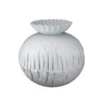 Βρες το Βάζο ArteLibre Τσαλακωμένο Λευκό Μέταλλο 22cm σε μοναδική τιμή στο clickforshop.gr