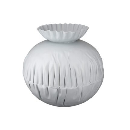 Βρες το Βάζο ArteLibre Τσαλακωμένο Λευκό Μέταλλο 22cm σε μοναδική τιμή στο clickforshop.gr