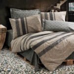 Βρες το Σετ παπλωματοθήκη Arlo Cotton Box 4 τμχ Διπλή (200x220) χρώμα καφέ - γκρι σε μοναδική τιμή στο clickforshop.gr