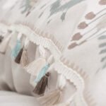 Σετ παπλωματοθήκη Asilo Cotton Box 4 τμχ Διπλή (200x220) χρώμα καφέ - λευκό - Image 3