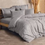 Βρες το Σετ παπλωματοθήκη Plaid Cotton Box 3 τμχ Μονή (160x220) χρώμα γκρι σε μοναδική τιμή στο clickforshop.gr