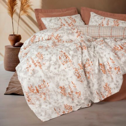 Βρες το Σετ παπλωματοθήκη Lamina Cotton Box 3 τμχ Μονή (160x220) χρώμα cinnamon σε μοναδική τιμή στο clickforshop.gr