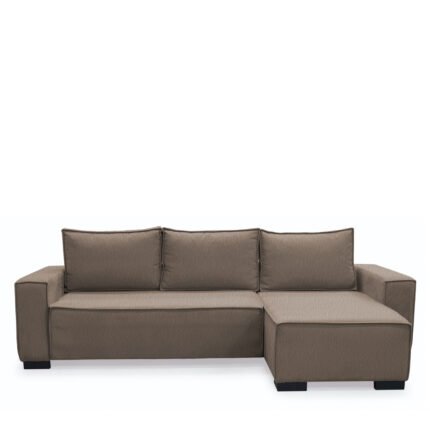 Βρες το Καναπές Κρεβάτι Γωνιακός ArteLibre HARPER Αναστρέψιμος Taupe 271x160x94cm σε μοναδική τιμή στο clickforshop.gr