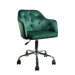 Βρες το Πολυθρόνα Γραφείου ArteLibre OXLEY Πράσινο Βελούδο 53.5x56.5x75-85cm σε μοναδική τιμή στο clickforshop.gr