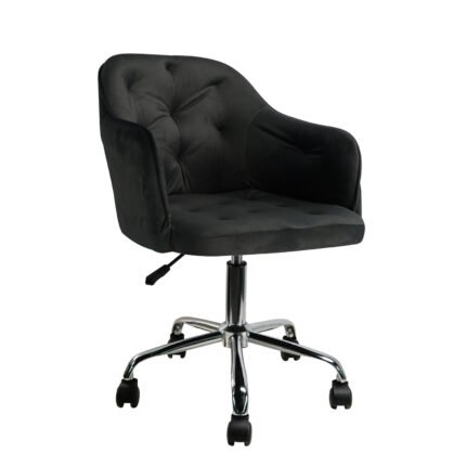 Βρες το Πολυθρόνα Γραφείου ArteLibre OXLEY Μαύρο Βελούδο 53.5x56.5x75-85cm σε μοναδική τιμή στο clickforshop.gr