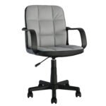 Βρες το Καρέκλα Γραφείου ArteLibre ASPIS Γκρι/Μαύρο Ύφασμα/PVC 56x57x85-97cm σε μοναδική τιμή στο clickforshop.gr