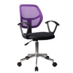 Βρες το Καρέκλα Γραφείου ArteLibre EVERLY Μοβ/Μαύρο Mesh 56x53.5x100cm σε μοναδική τιμή στο clickforshop.gr