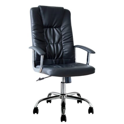 Βρες το Καρέκλα Γραφείου Διευθυντή ArteLibre PERKINS Μαύρο PVC 63x67x113cm σε μοναδική τιμή στο clickforshop.gr