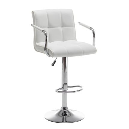 Βρες το Σκαμπό Bar ArteLibre DOKK Με Πλάτη Πτυσσόμενο Λευκό PU/Μέταλλο 52x56x94-115cm σε μοναδική τιμή στο clickforshop.gr