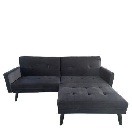Βρες το Καναπές Κρεβάτι Γωνιακός ArteLibre ALFVIN Μαύρο Ύφασμα 211x158x83cm σε μοναδική τιμή στο clickforshop.gr