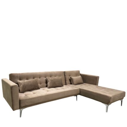 Βρες το Καναπές Κρεβάτι Γωνιακός ArteLibre ARION Καφέ Ύφασμα 244x162x84cm σε μοναδική τιμή στο clickforshop.gr
