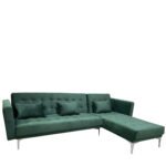 Βρες το Καναπές Κρεβάτι Γωνιακός ArteLibre ARION Πράσινο Ύφασμα 244x162x84cm σε μοναδική τιμή στο clickforshop.gr