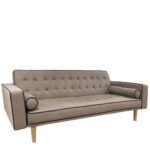 Βρες το Καναπές Κρεβάτι Τριθέσιος ArteLibre AUBREY Καφέ Ύφασμα 224x88x84cm σε μοναδική τιμή στο clickforshop.gr