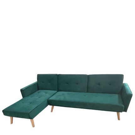 Βρες το Καναπές Κρεβάτι Γωνιακός ArteLibre EMILIA Πράσινο Ύφασμα 267x153x85cm σε μοναδική τιμή στο clickforshop.gr