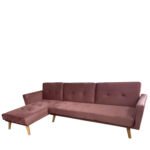 Βρες το Καναπές Κρεβάτι Γωνιακός ArteLibre EMILIA Σάπιο Μήλο Ύφασμα 267x153x85cm σε μοναδική τιμή στο clickforshop.gr