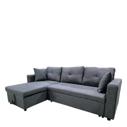 Βρες το Καναπές Κρεβάτι Γωνιακός ArteLibre MARCELA Αναστρέψιμος Γκρι Ύφασμα 224x147/83x85cm σε μοναδική τιμή στο clickforshop.gr